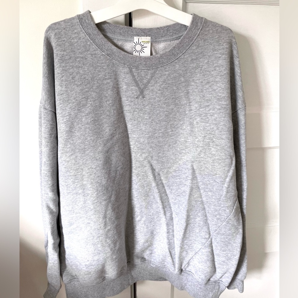 Offline by Aerie Light Gray crewneck